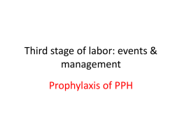 Third Stage Of Labor: Events & Management
