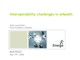 Interoperability challenges in eHealth