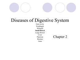 Diseases of Digestive System - Dr. Brahmbhatt`s Class Handouts