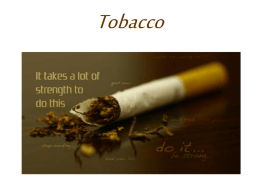 Tobacco - Curriculum