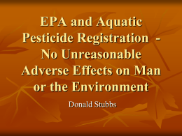 Pesticide Registration Federal