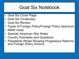 Goal Six Notebook