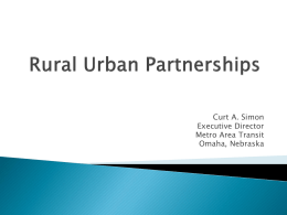 Rural Urban Partnerships