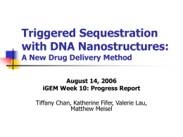 Triggered Sequestration with DNA Nanostructures