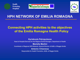 Connecting HPH activities to the objectives of the - HPH