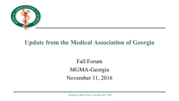 physician-led - Georgia Medical Group Management Association
