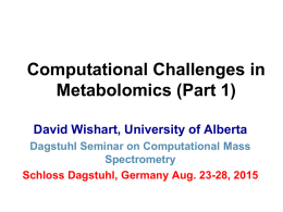 Computational Metabolomics