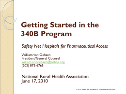 Safety Net Hospitals from National Rural Health Association
