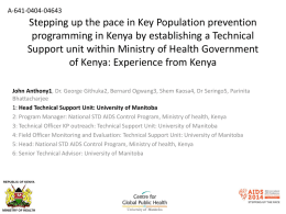Stepping up the pace in key population prevention programming in