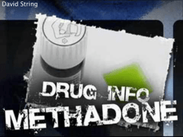 Schedule Rating of Methadone