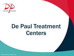 DePaul Treatment Centers Marijuana Presentation