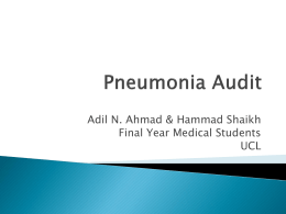 Pneumonia Audit