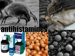 antihistamines - First Aid for the Medicine Cabinet