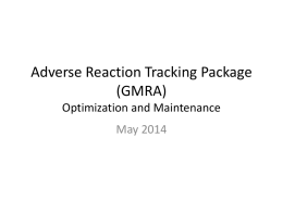 10 Appendix I GMRA May 2014 (Optimization and Maintenance)