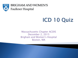 ICD 10 Quiz