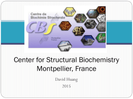 Center for Structural Biochemistry Montpellier, France