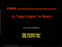 PMMA (paramethoxymethamphetamine) in “legal highs” in Spain