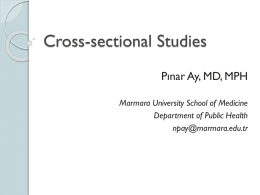 Cross-sectional Studies