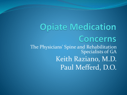 Risks of Opioid Use for Pain Management