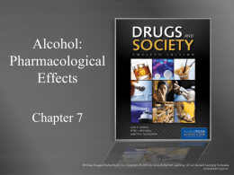 Alcohol as a Drug - WCCS E
