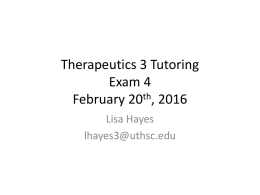 Therapeutics III - 2-20