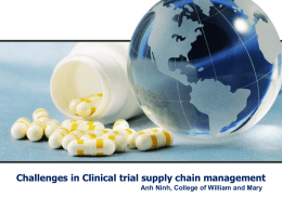 Challenges in SCM clinical trials