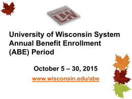 ABE - University of Wisconsin System