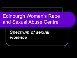 Spectrum of sexual violence