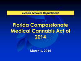 2016-03-01 Discussion Florida Compassionate Medical Cannabis