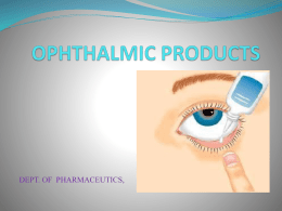 ophthalmic products