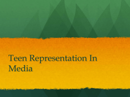 Teen Representation In Media