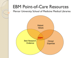 EBM Point-of-Care Resources