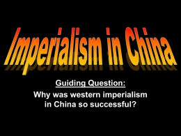 Why was western imperialism in China so successful?