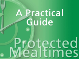 Protected Mealtimes