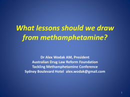 Sydney Tackling ice 170915 - Australian Drug Law Reform Foundation