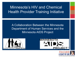 Slide 1 - Minnesota Department of Human Services