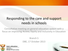 Slide 1 - Department of Basic Education