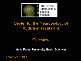 Project I - Wake Forest Clinical and Translational Science Institute