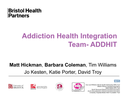 ADDHIT - Bristol Health Partners