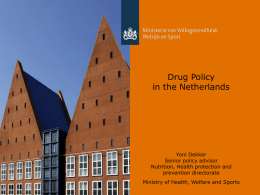 VWS Nederlands Drugsbeleid 2015