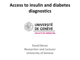 Improving access to diabetes care : taking a health systems