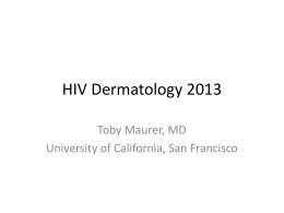Back to Basics-HIV Dermatology 2012