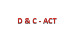 D AND C ACT - PharmaStreet