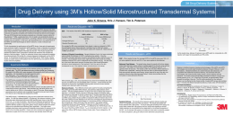Drug Delivery using 3M`s Hollow/Solid Microstructured Transdermal
