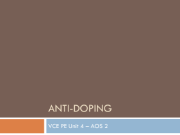 Anti-Doping