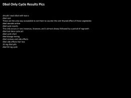 dbol cycle results