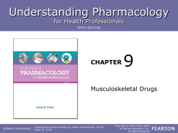 Chapter 9 lesson 1 - ROP Pharmacology for Health Care