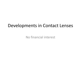 The Future of Contact Lenses
