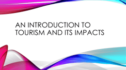 An introduction to tourism and its impacts