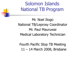 SOLOMON Islands Poster 2008 - Secretariat of the Pacific Community